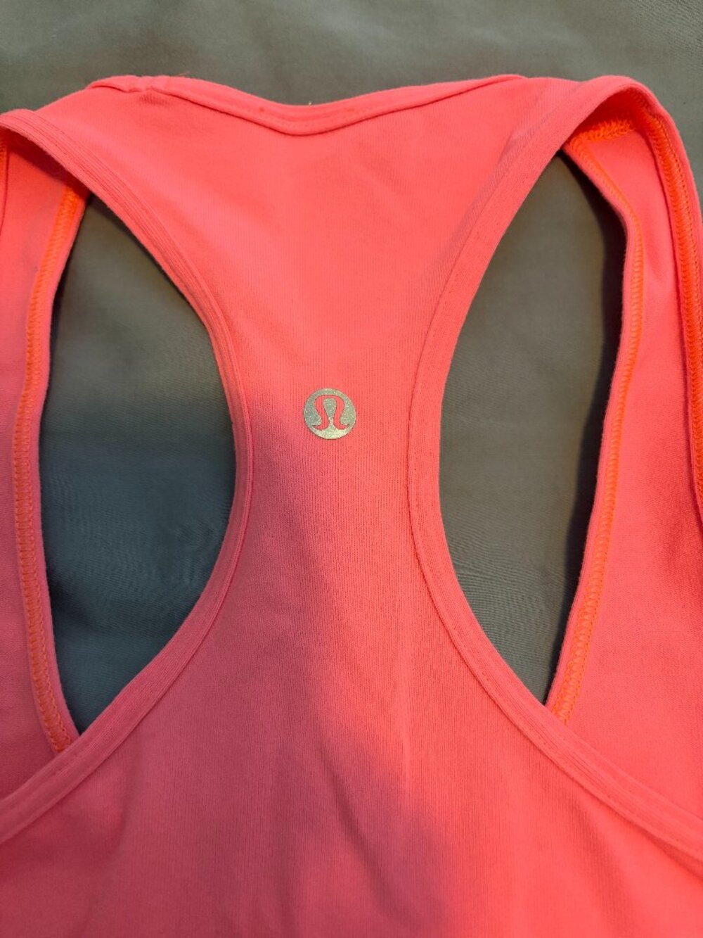 Lululemon Cool Racerback Tank Size 4 Coral Pink Yoga Workout Top